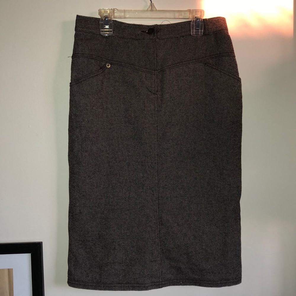 Motivi- wool herringbone skirt